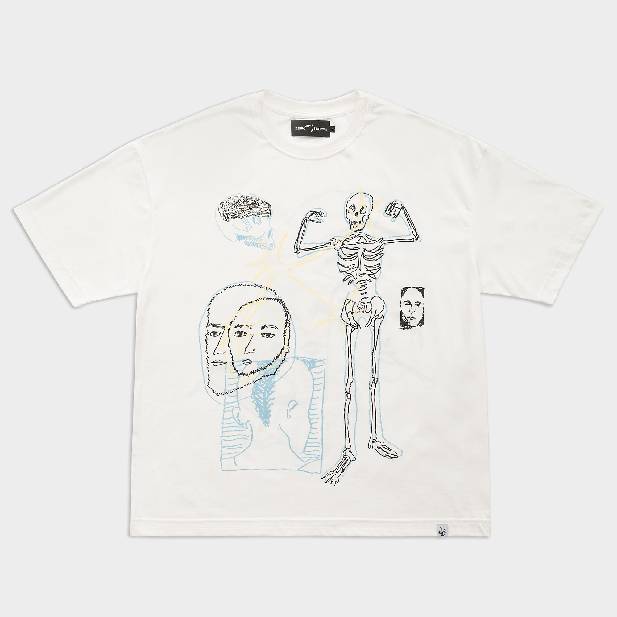 Camiseta Boxy Rascunho Off White