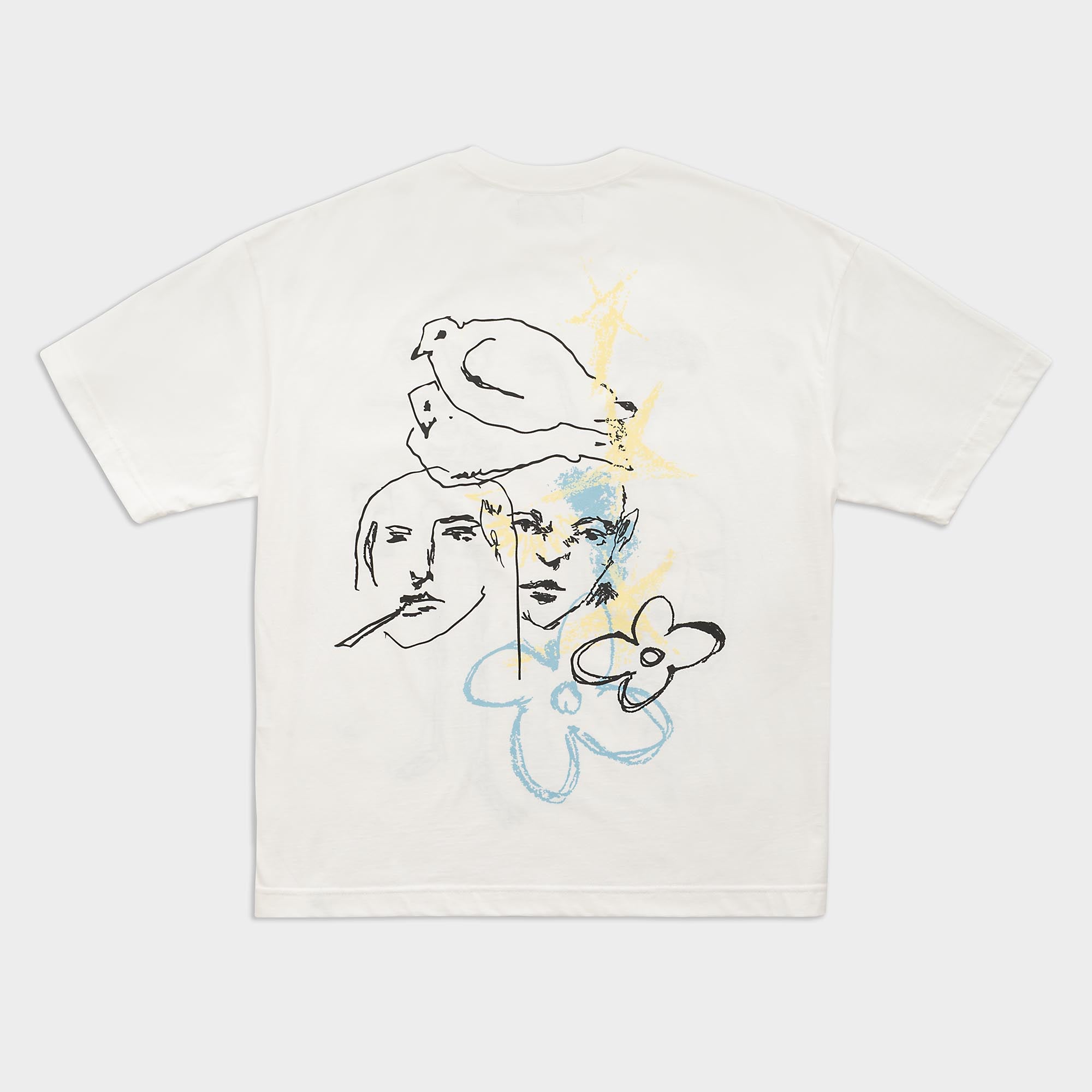 Camiseta Boxy Rascunho Off White