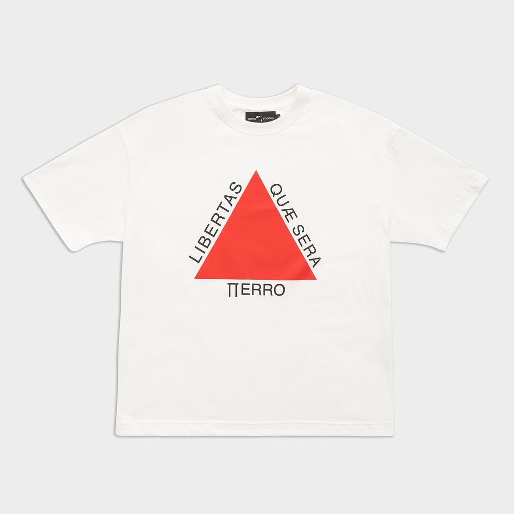 Camiseta Boxy Libertas que Será PIERRO branca