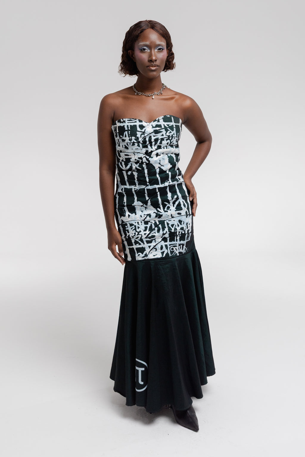 Vestido Tafetá Verde