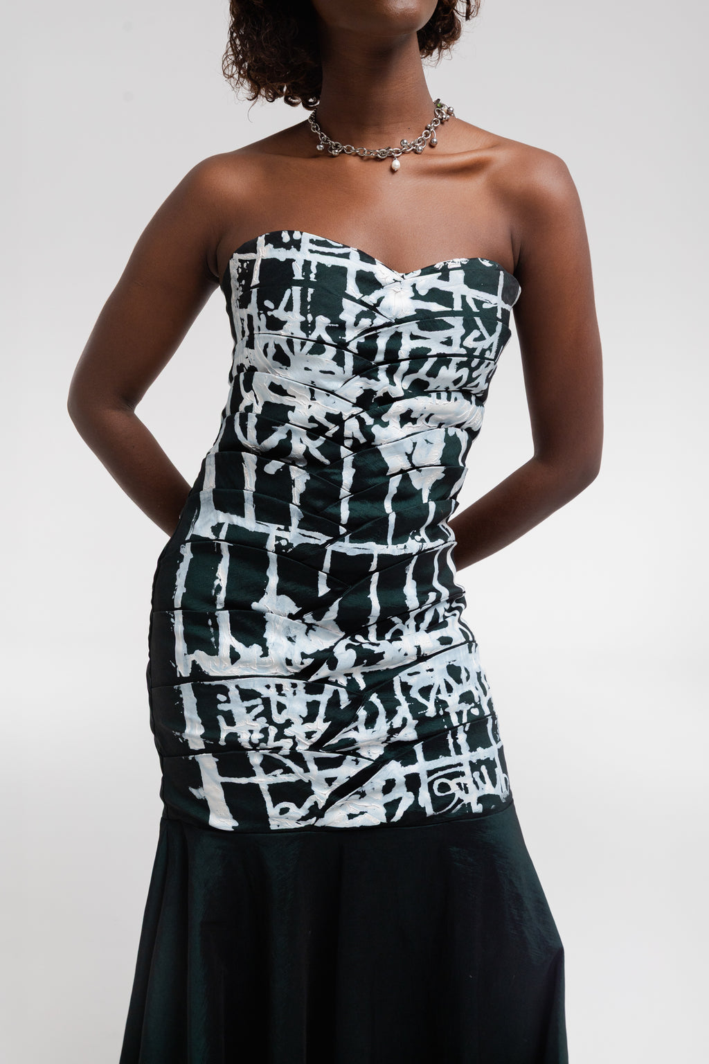 Vestido Tafetá Verde