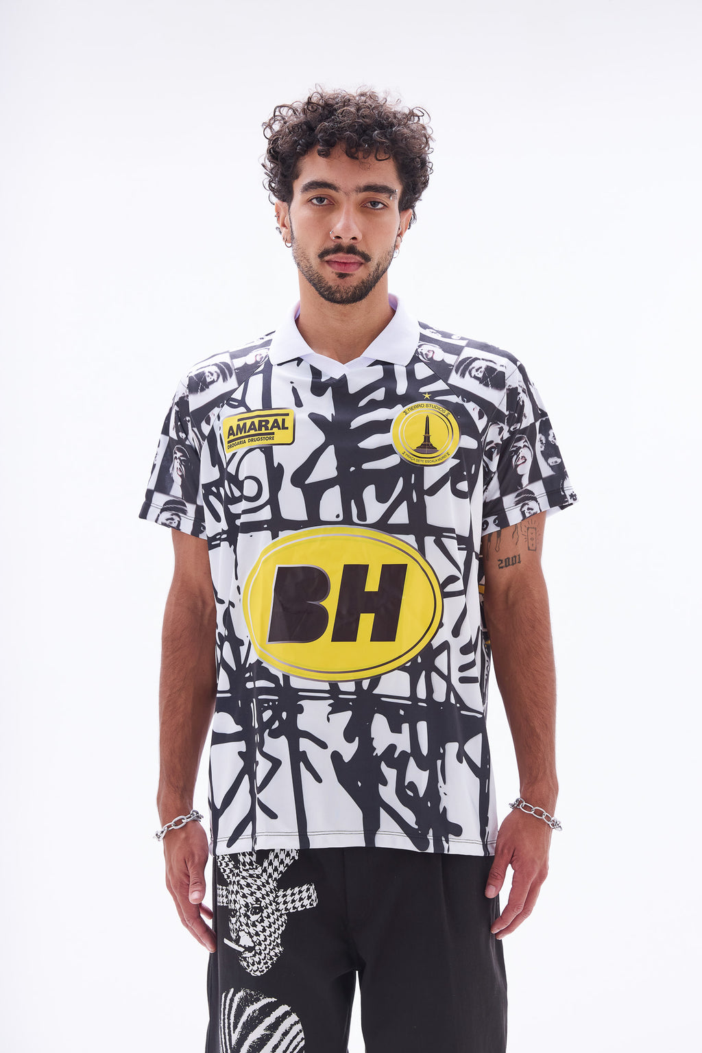 Camiseta Jersey Pixo Preta