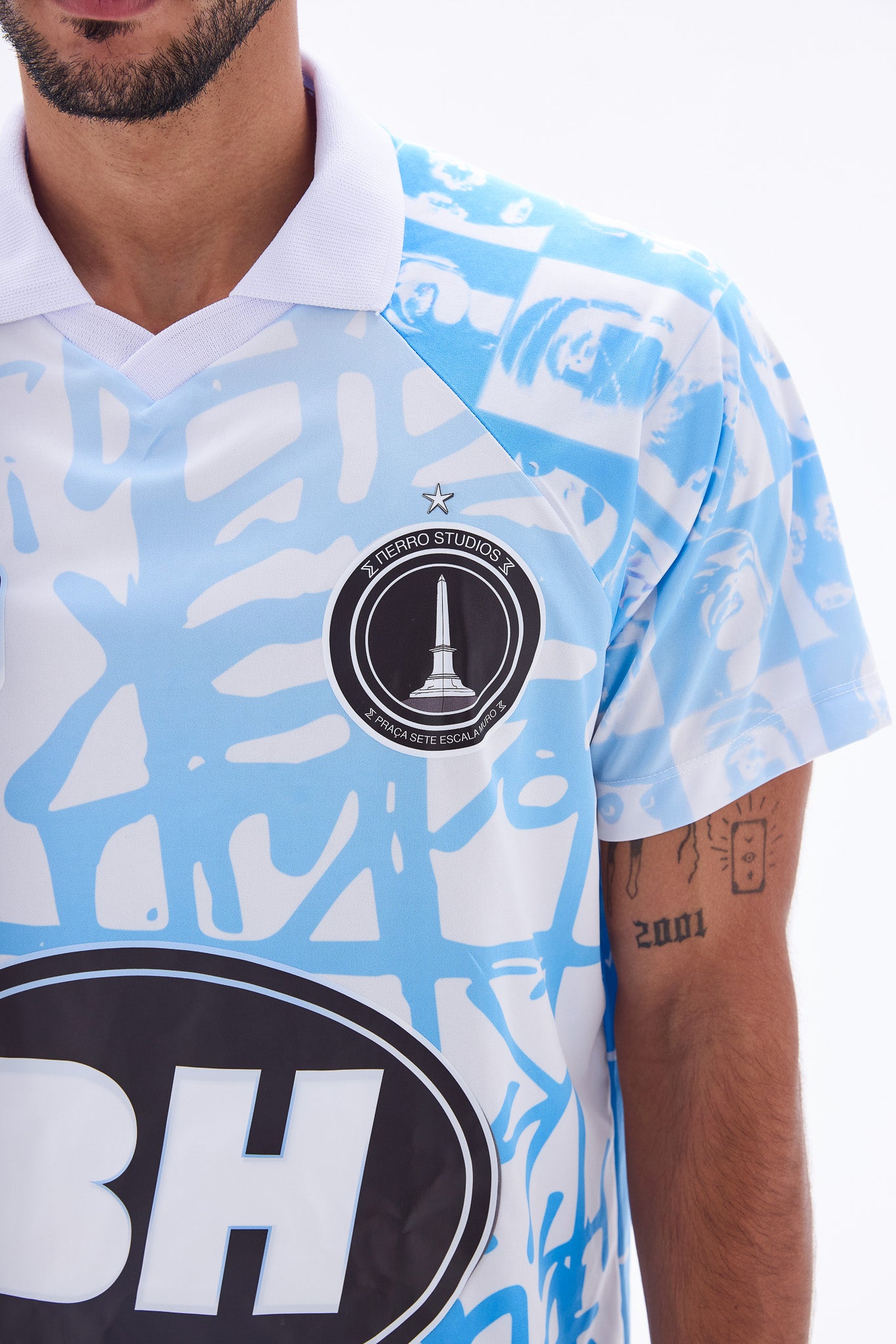 Camiseta Jersey Pixo Azul