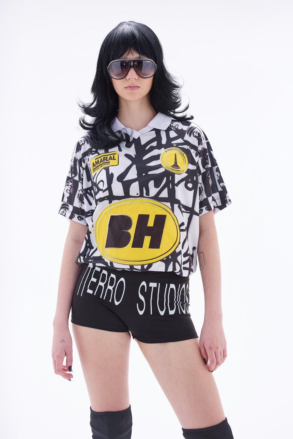 Camiseta Jersey Pixo Preta