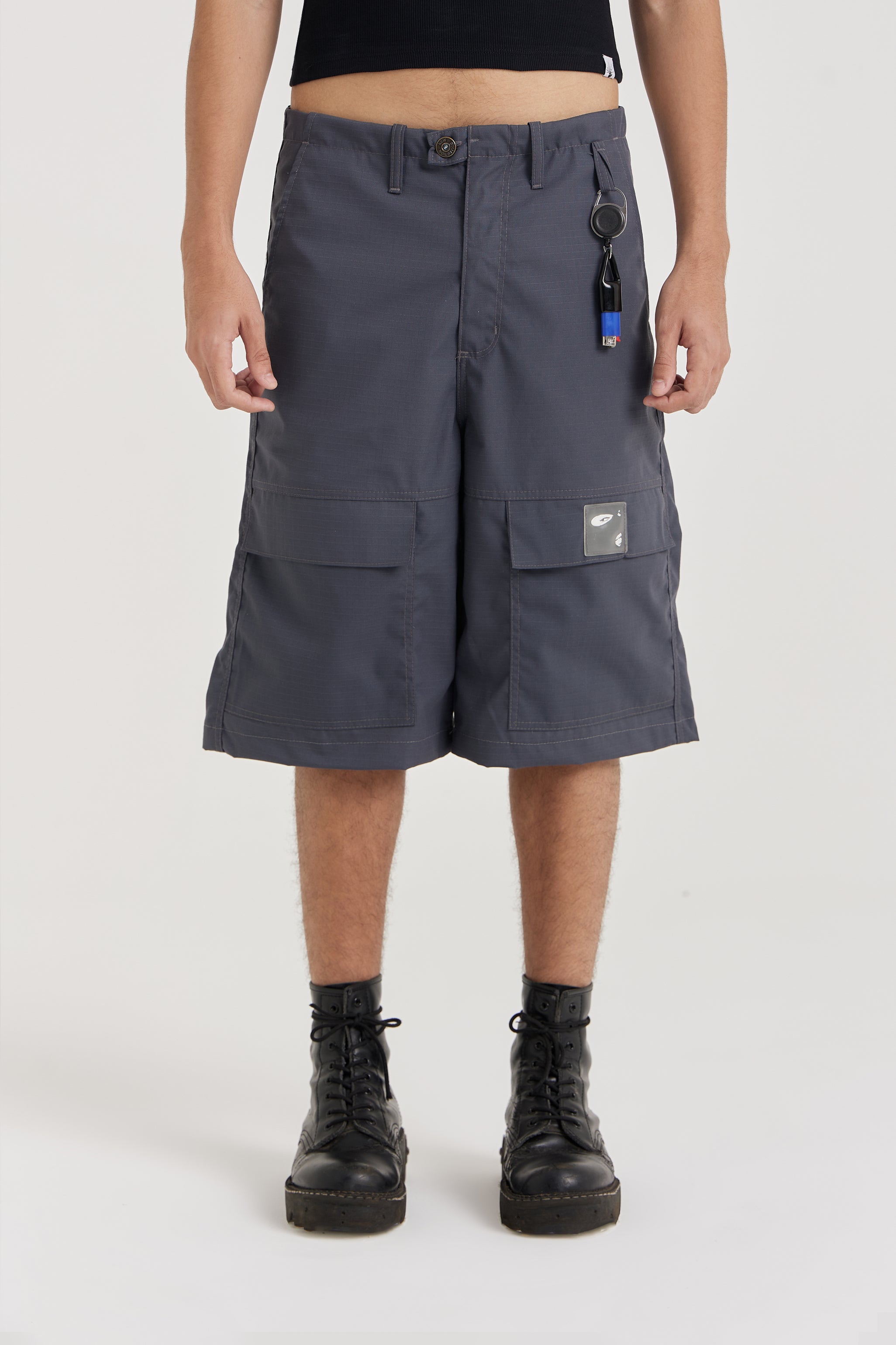 Bermuda Cargo Smoking Cinza