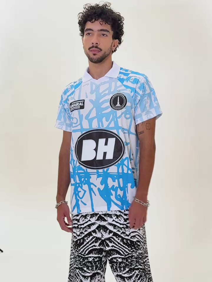 Camiseta Jersey Pixo Azul